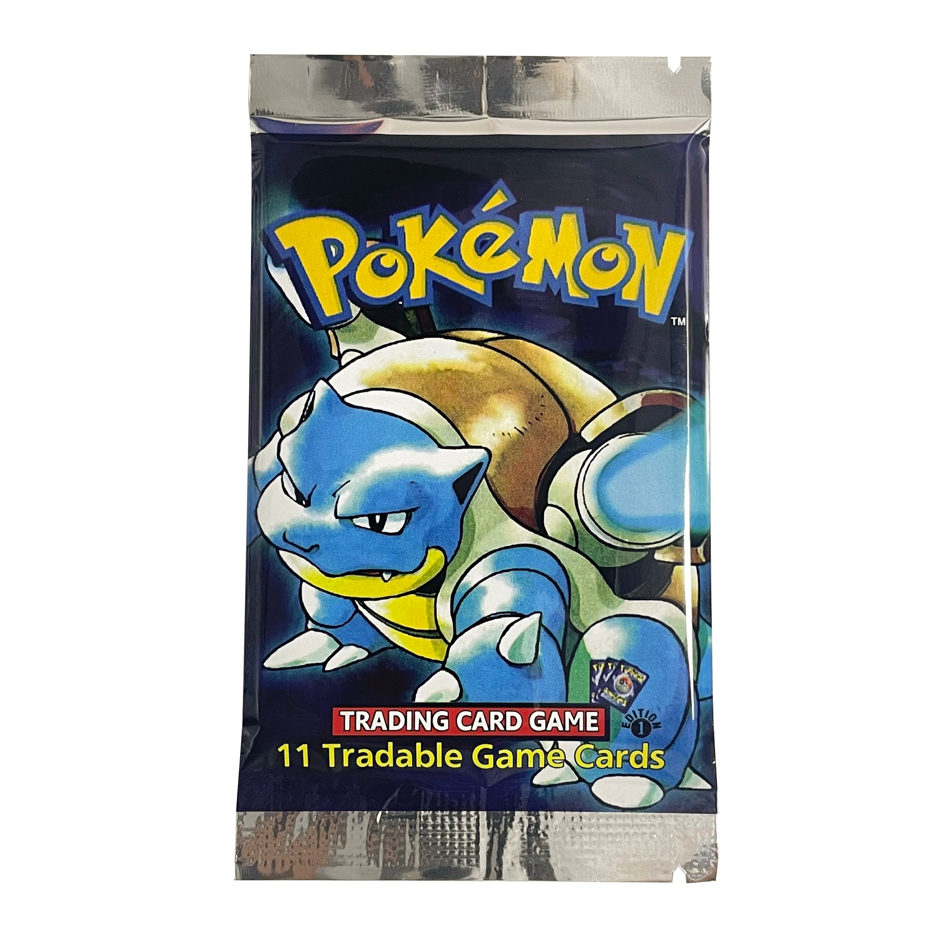 PKM Card English 1ST Ed Base Set Packs - Charizard Blastoise Venusaur Light (X1) (X3) (X5) RARE Art Set TCG Tradable Game Cards