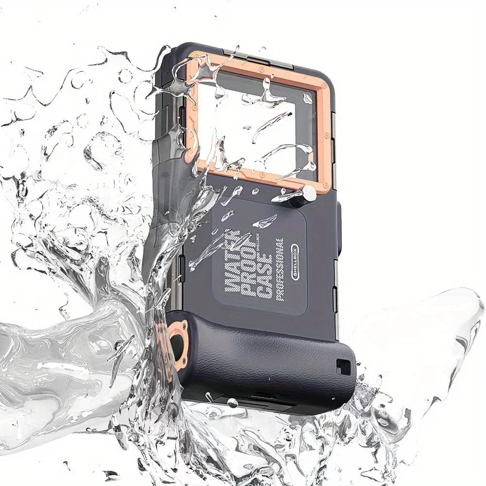 Waterproof Phone Case with Lanyard – 15m Diving Protection for iPhone & Samsung (Up to 6.9")
