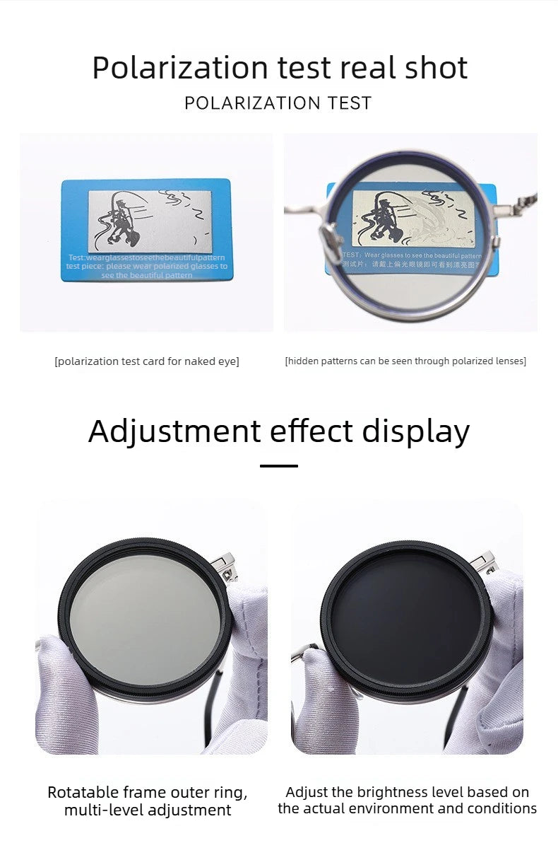 Magnetic Clip-On Polarized Sunglasses for Prescription Glasses