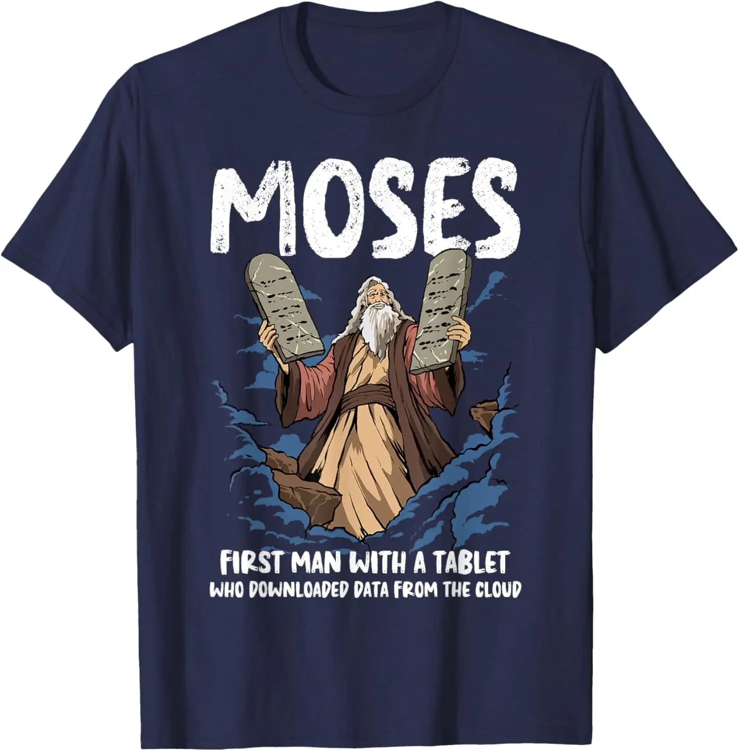 Funny Moses T-Shirt | Christian Humor Bible Graphic Tee