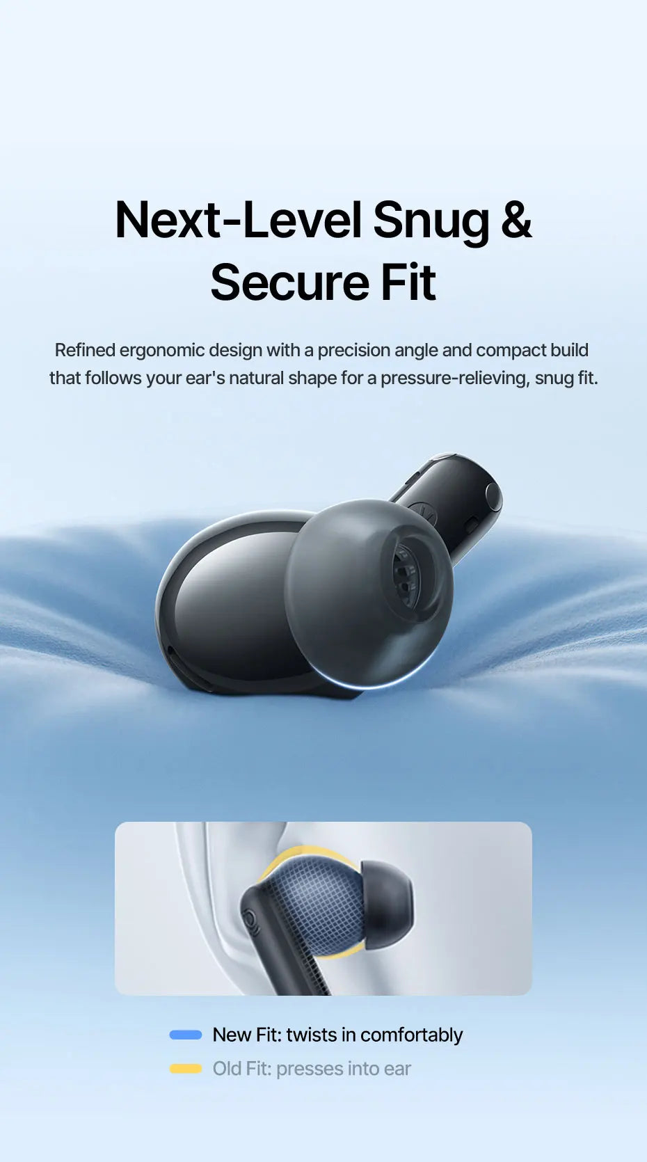 Baseus EP10 Ultra Wireless Earbuds | ANC, 65Hr Battery, 6-Mic, Bluetooth 6.0