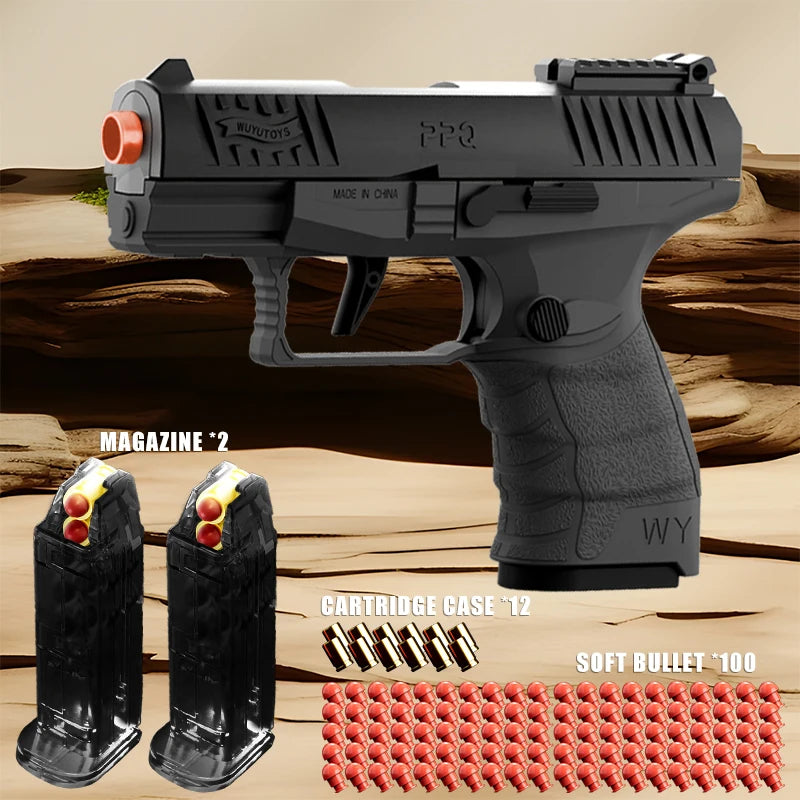 Soft Bullet Toy Pistol – Upgraded Continuous Fire