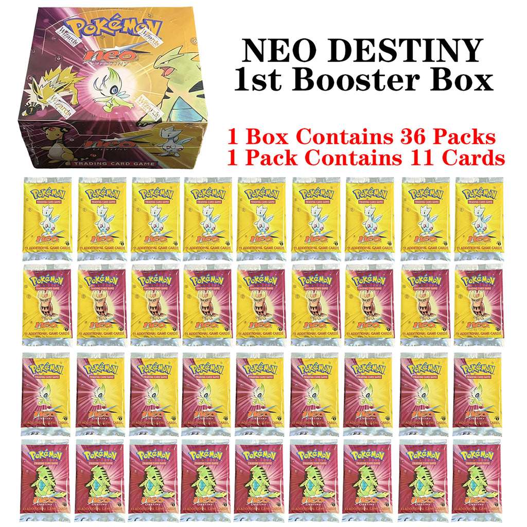 Pokémon Neo Destiny Booster Packs & Box | Togetic, Celebi, Tyranitar & More