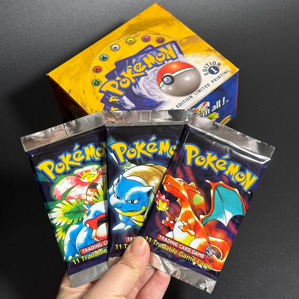 Pokémon 1st Edition Base Set Booster Packs | Charizard, Blastoise & Venusaur