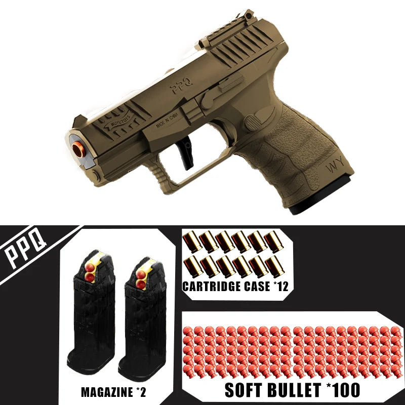 Soft Bullet Toy Pistol – Upgraded Continuous Fire
