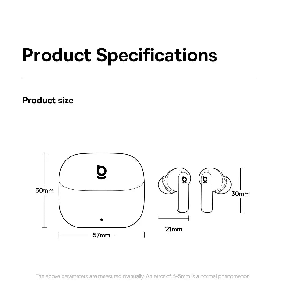 Baseus EP10 Ultra Wireless Earbuds | ANC, 65Hr Battery, 6-Mic, Bluetooth 6.0