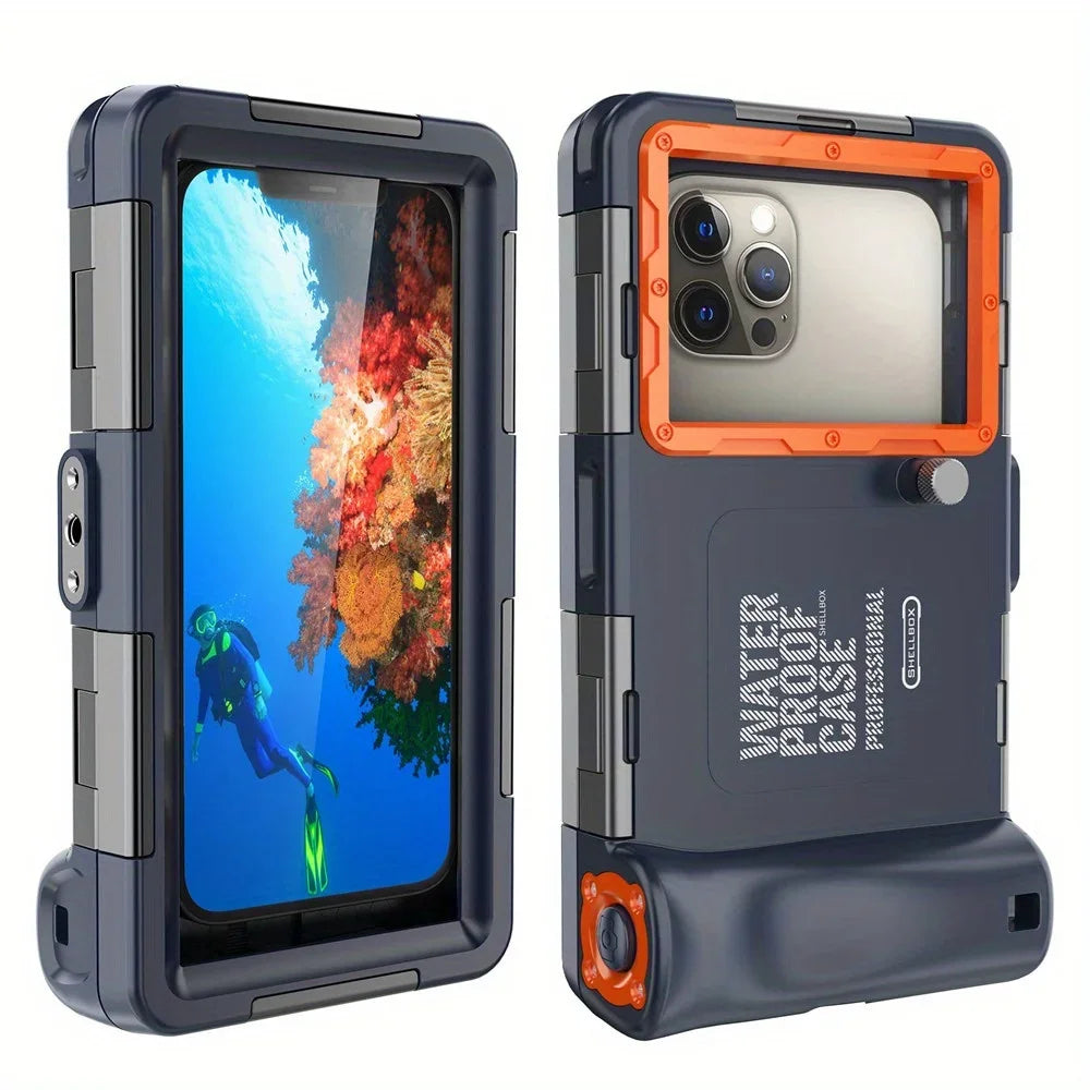 Waterproof Phone Case with Lanyard – 15m Diving Protection for iPhone & Samsung (Up to 6.9")