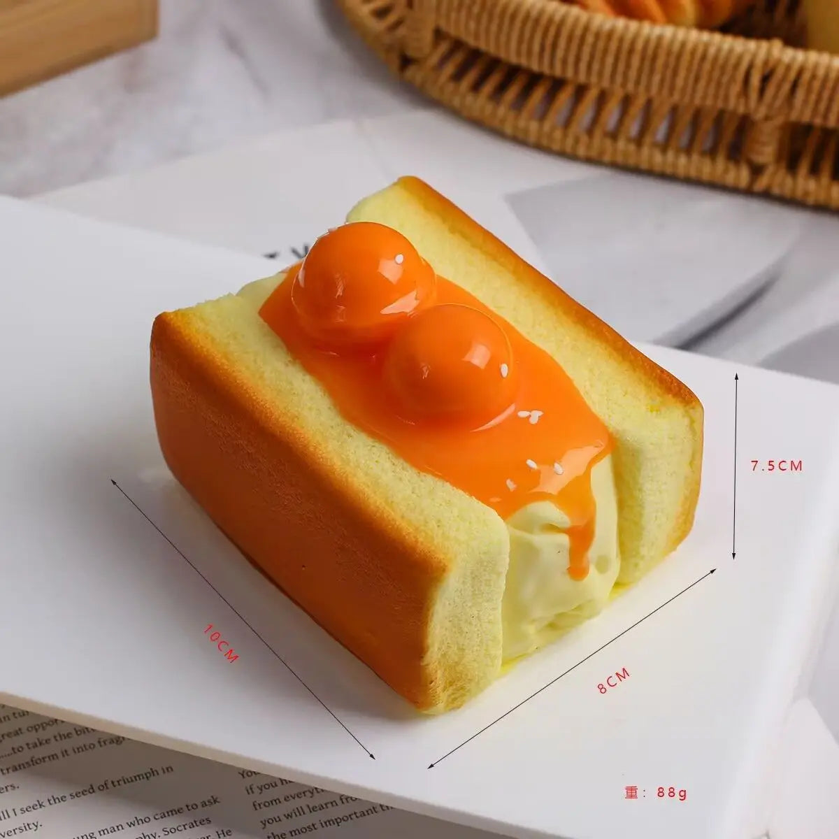 1PCS slow rebound pinch cartoon bread coconut bread decompression model props home decoration ornaments
