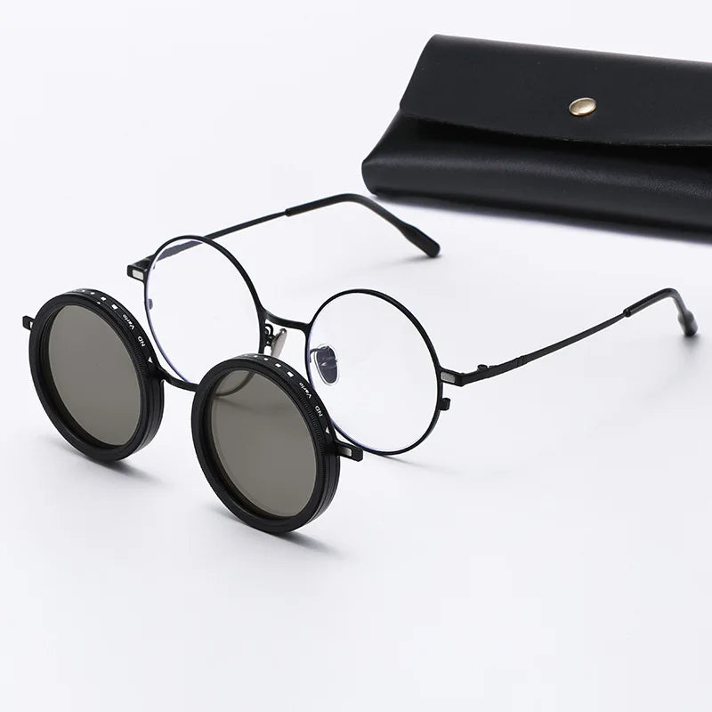 Magnetic Clip-On Polarized Sunglasses for Prescription Glasses