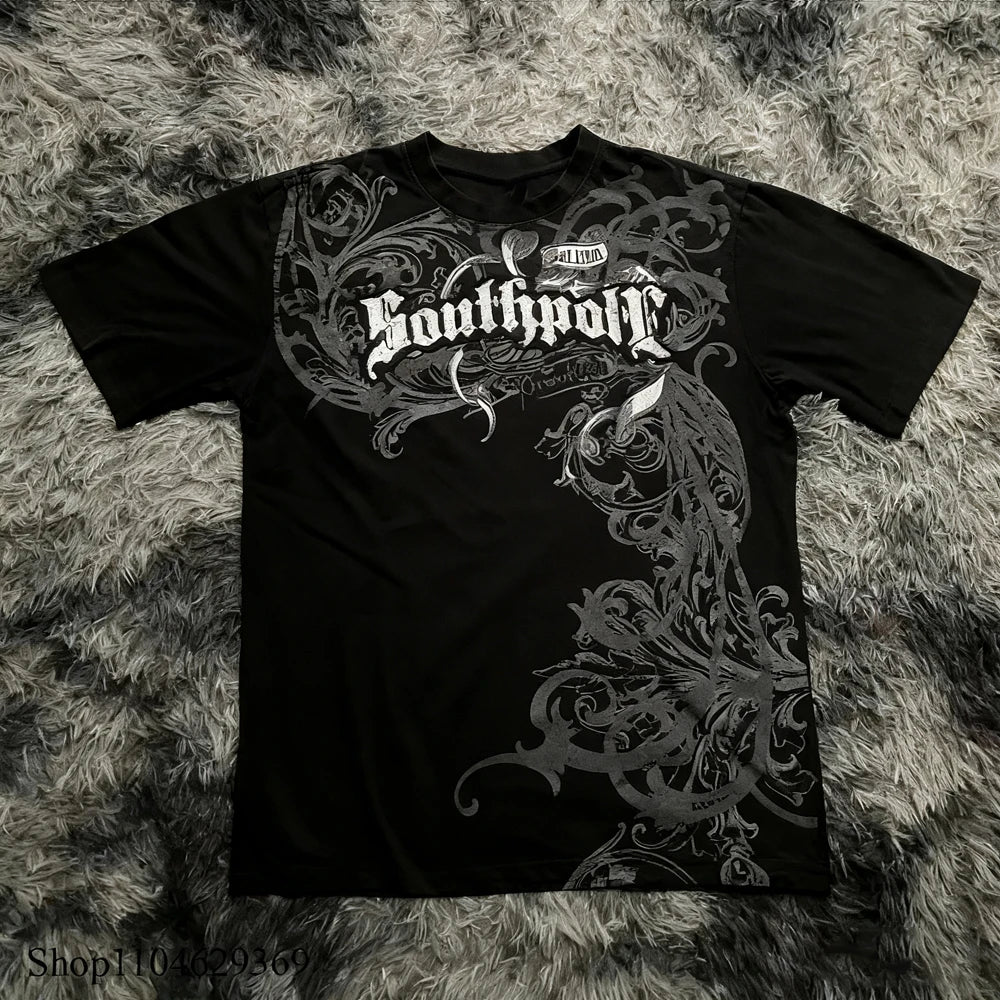 Classic Y2K Gothic Oversized T-Shirt