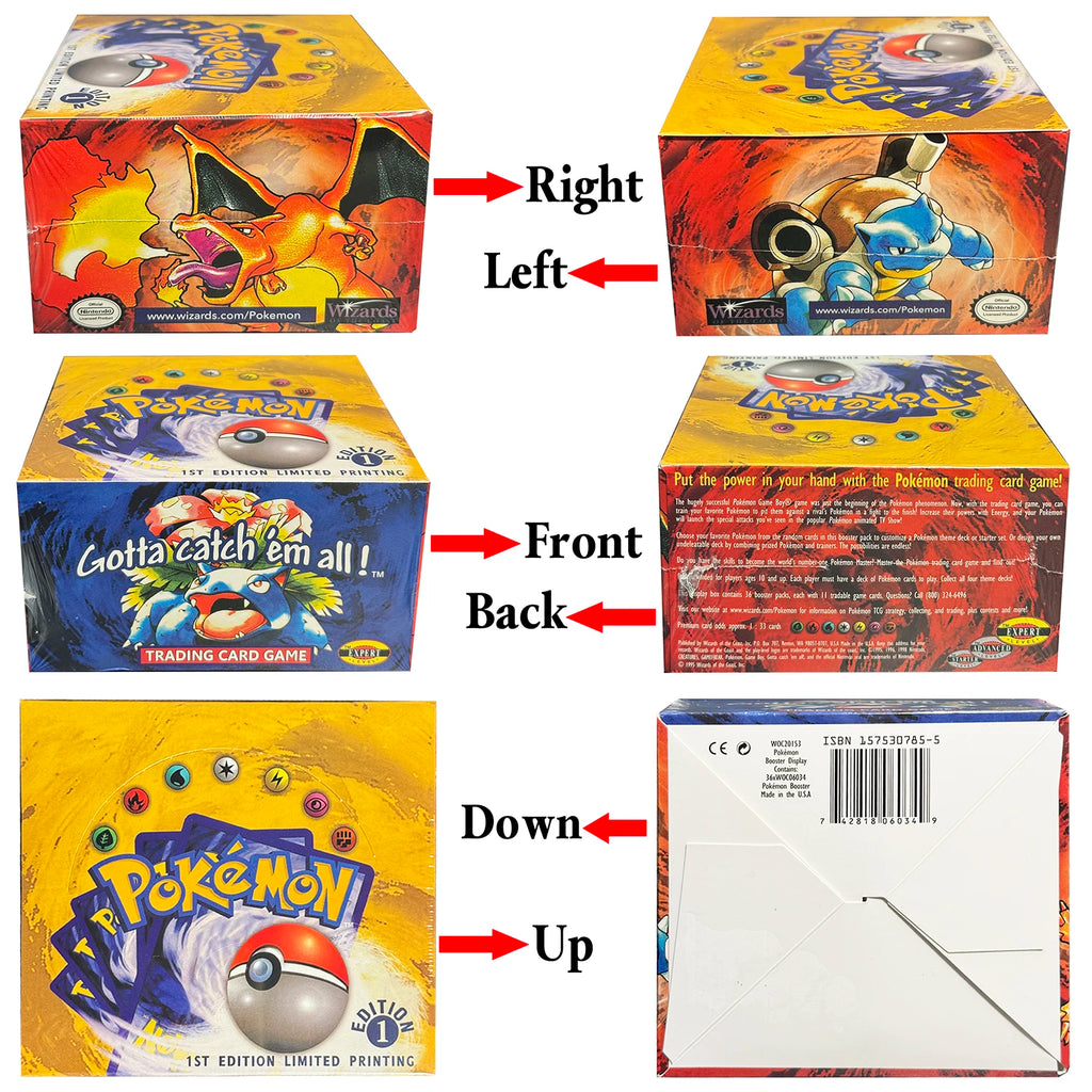 Pokémon 1st Edition Base Set Booster Packs | Charizard, Blastoise & Venusaur