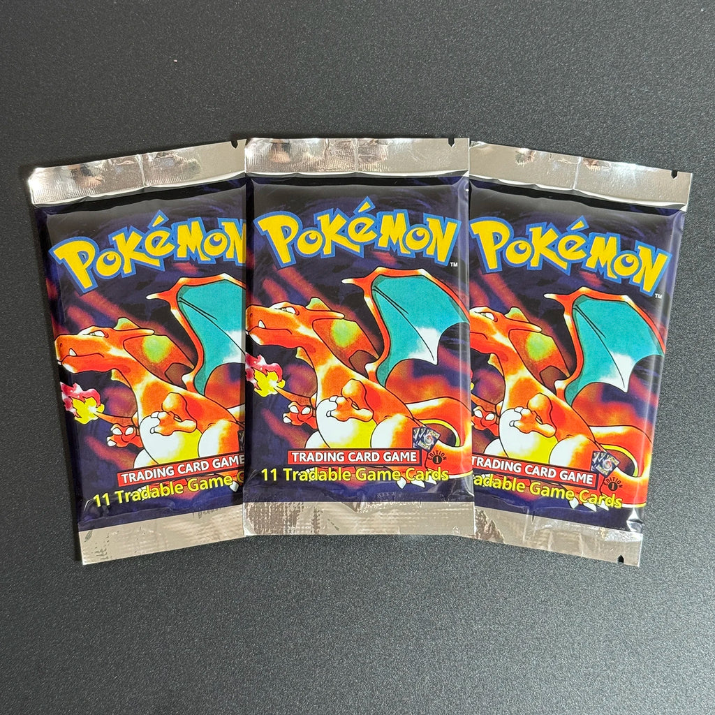 Pokémon 1st Edition Base Set Booster Packs | Charizard, Blastoise & Venusaur