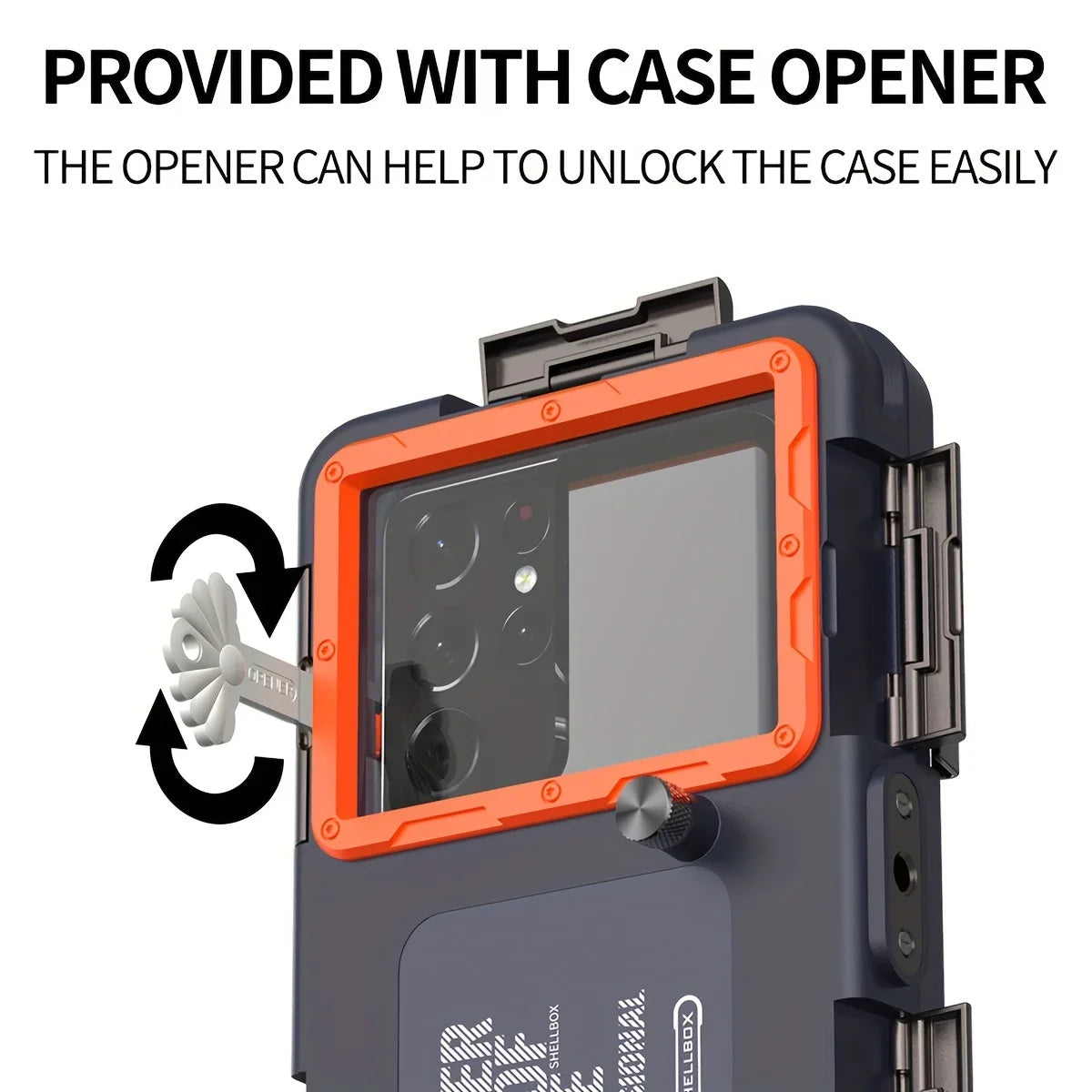 Waterproof Phone Case with Lanyard – 15m Diving Protection for iPhone & Samsung (Up to 6.9")