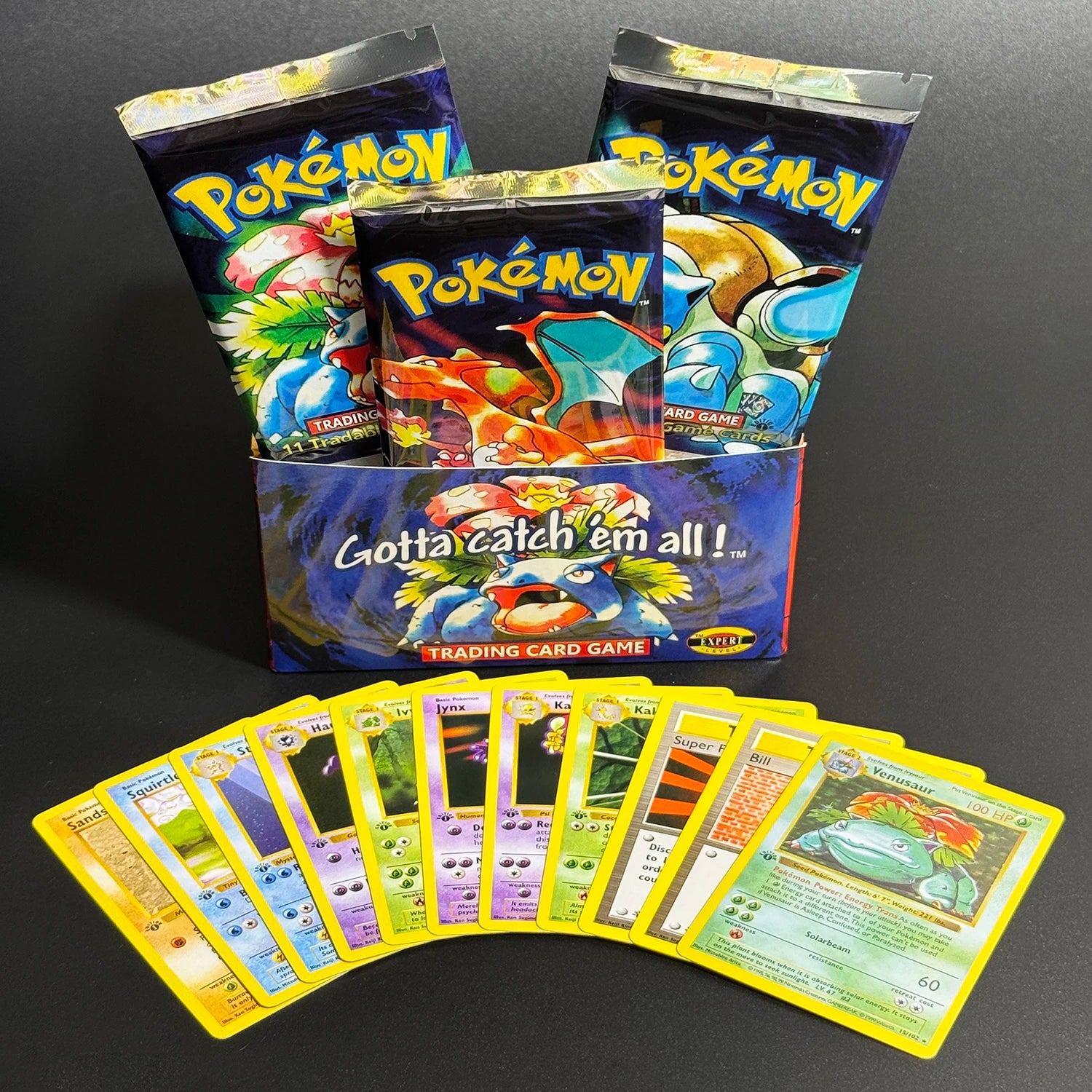 Pokémon 1st Edition Base Set Booster Packs | Charizard, Blastoise & Venusaur