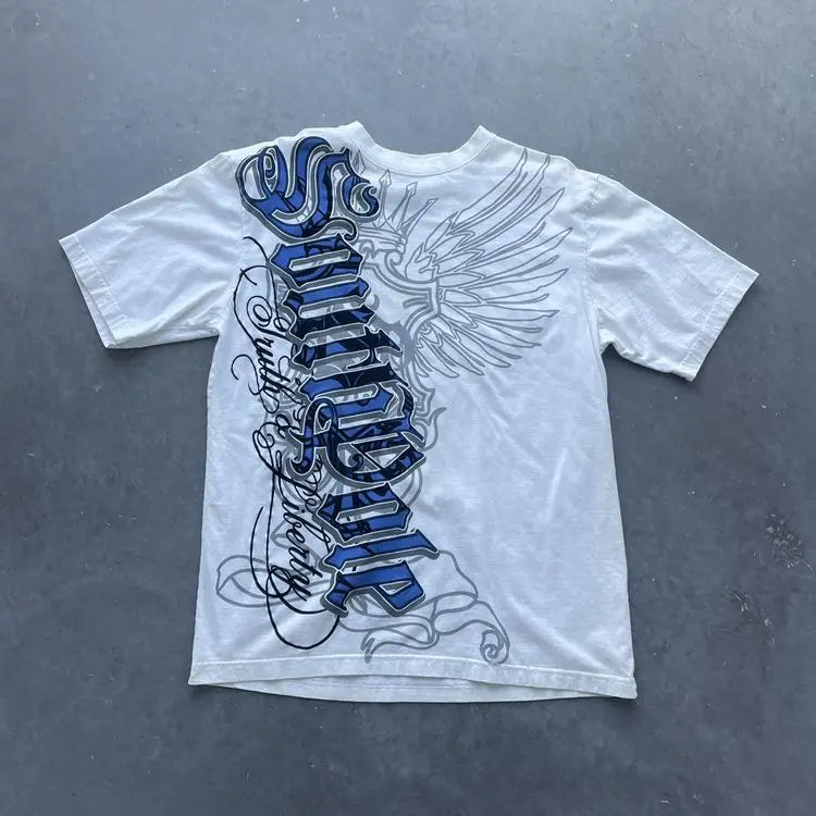 Vintage Geometric Graphic Streetwear T-Shirt