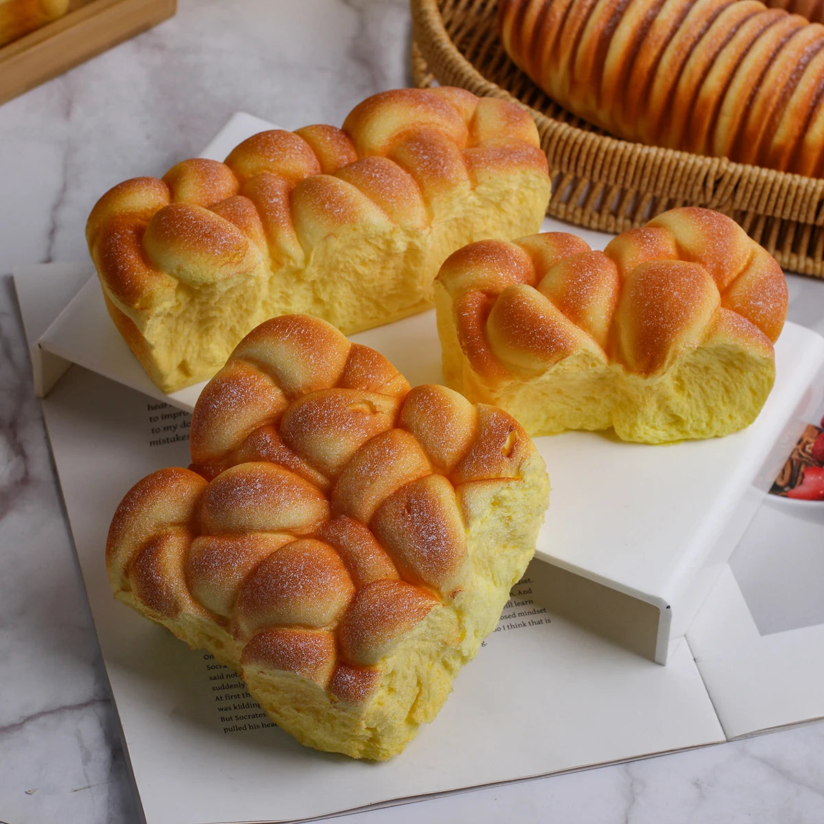 1PCS slow rebound pinch cartoon bread coconut bread decompression model props home decoration ornaments