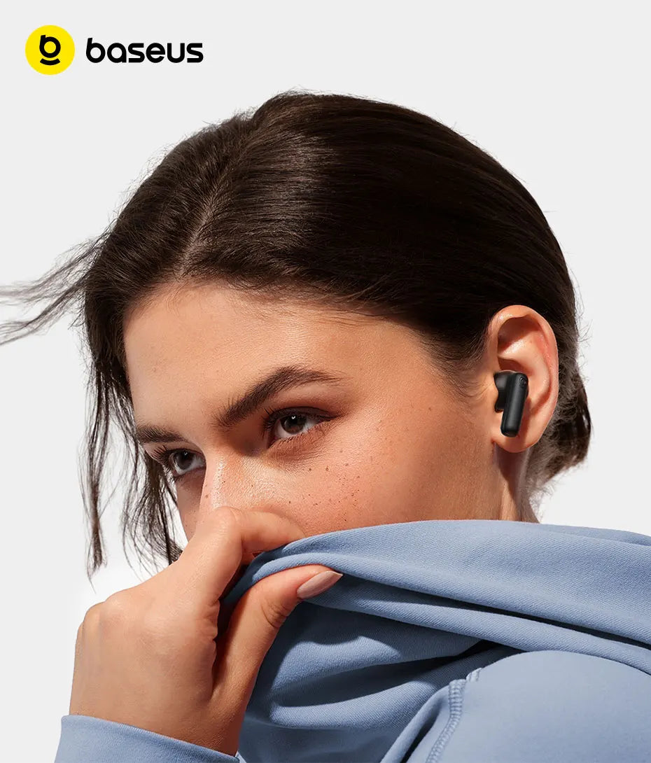 Baseus EP10 Ultra Wireless Earbuds | ANC, 65Hr Battery, 6-Mic, Bluetooth 6.0