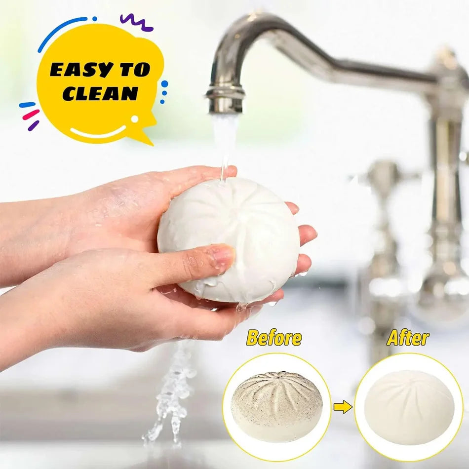 Dumpling Squishy Stress Ball – Slow Rising Fidget Toy with Mini Steamer