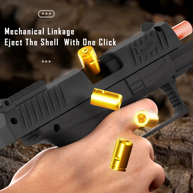Soft Bullet Toy Pistol – Upgraded Continuous Fire