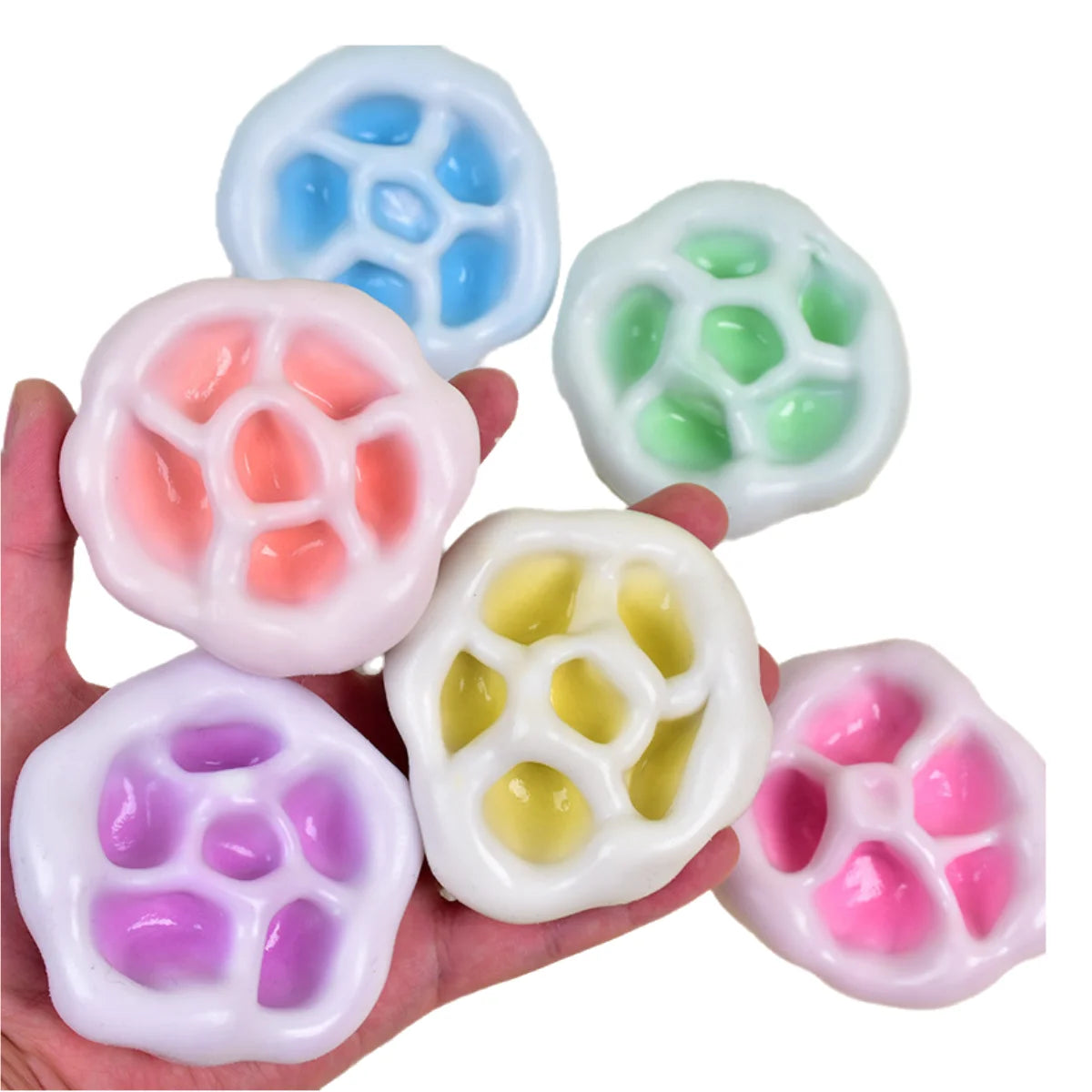 Grape Stress Ball Squishy Toy – Shapeable Sand-Filled Squeeze Ball for Stress Relief