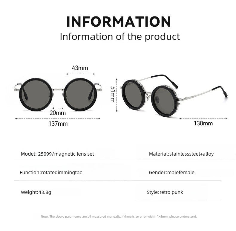 Magnetic Clip-On Polarized Sunglasses for Prescription Glasses