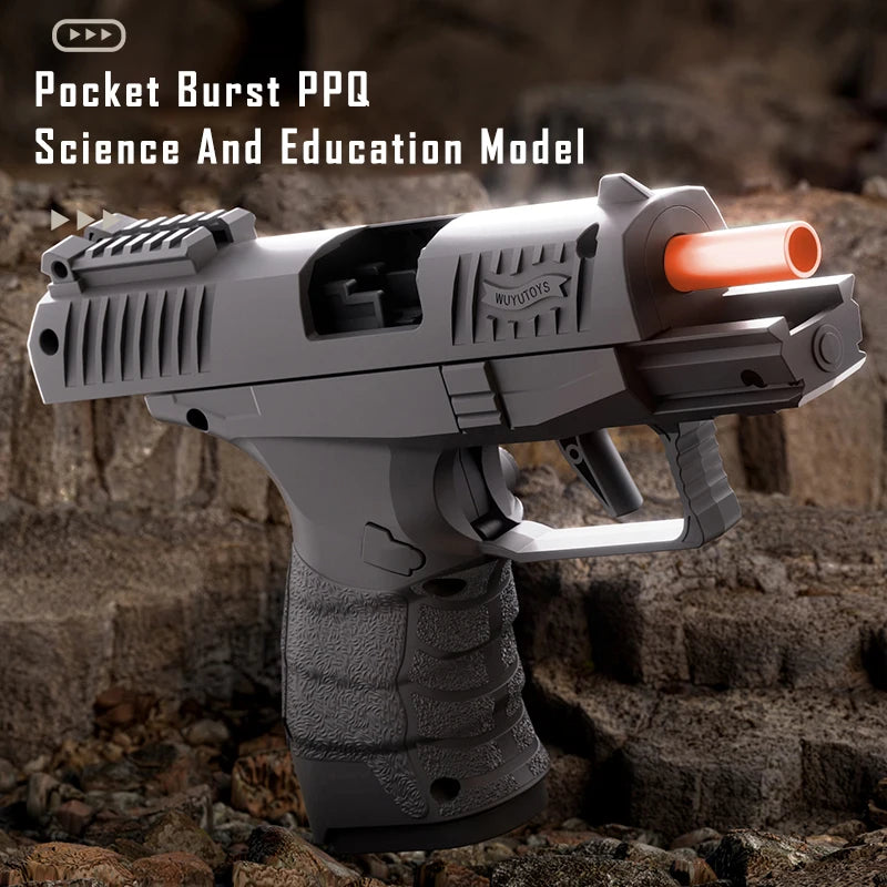 Soft Bullet Toy Pistol – Upgraded Continuous Fire