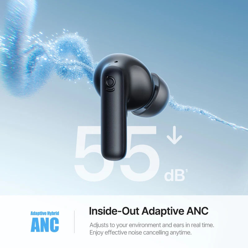 Baseus EP10 Ultra Wireless Earbuds | ANC, 65Hr Battery, 6-Mic, Bluetooth 6.0