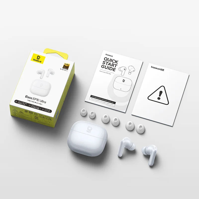 Baseus EP10 Ultra Wireless Earbuds | ANC, 65Hr Battery, 6-Mic, Bluetooth 6.0