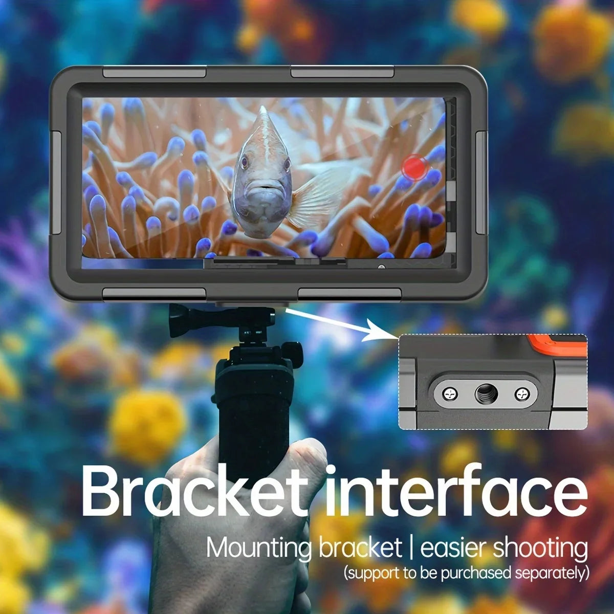 Waterproof Phone Case with Lanyard – 15m Diving Protection for iPhone & Samsung (Up to 6.9")