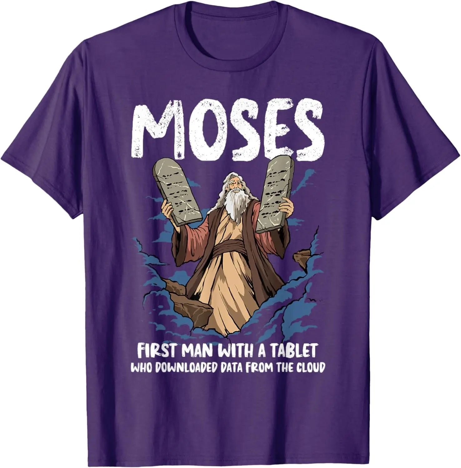 Funny Moses T-Shirt | Christian Humor Bible Graphic Tee
