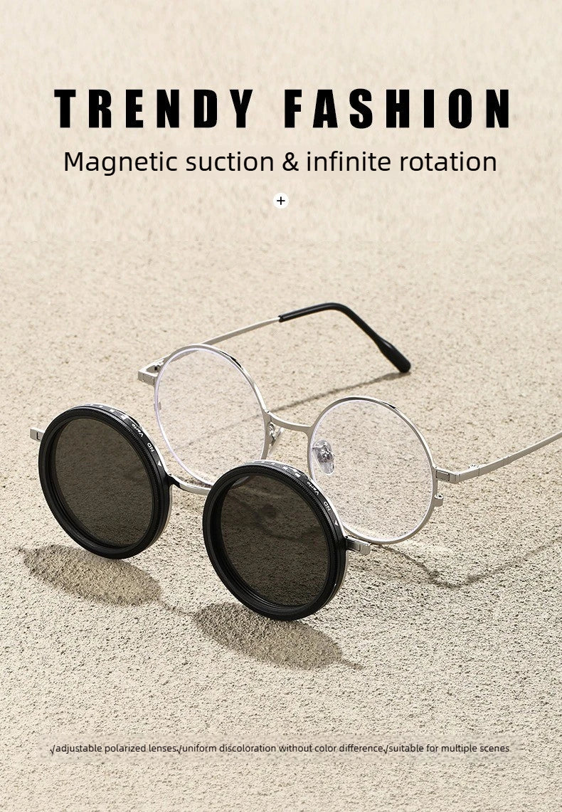 Magnetic Clip-On Polarized Sunglasses for Prescription Glasses