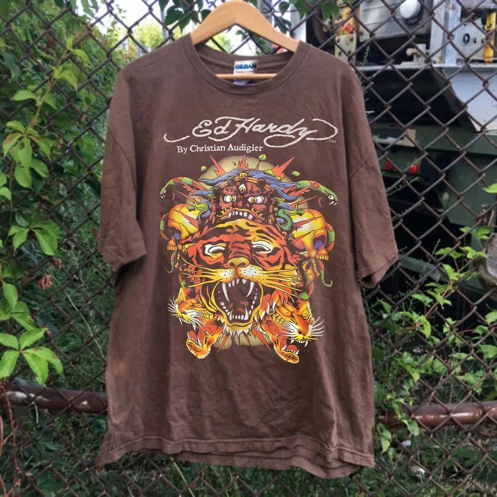 Ed Hardy x Christian Audigier Band Graphic Unisex T-Shirt