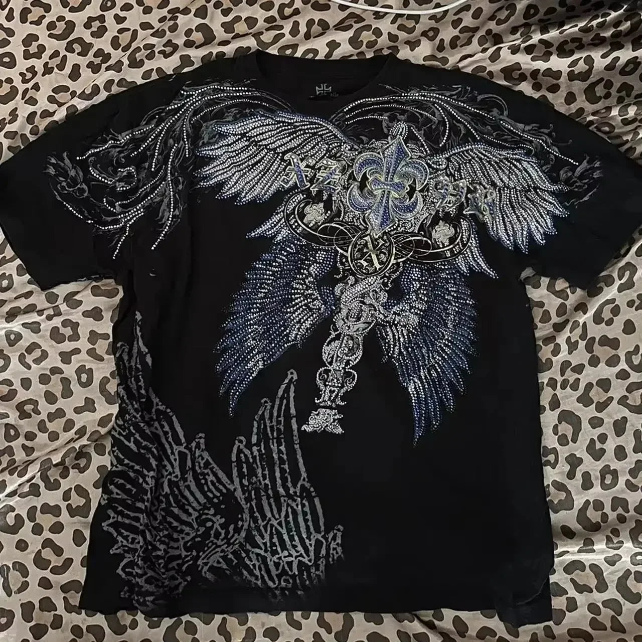 Retro Angel Wing Graphic T-Shirt