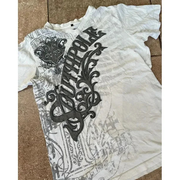 Vintage Geometric Graphic Streetwear T-Shirt