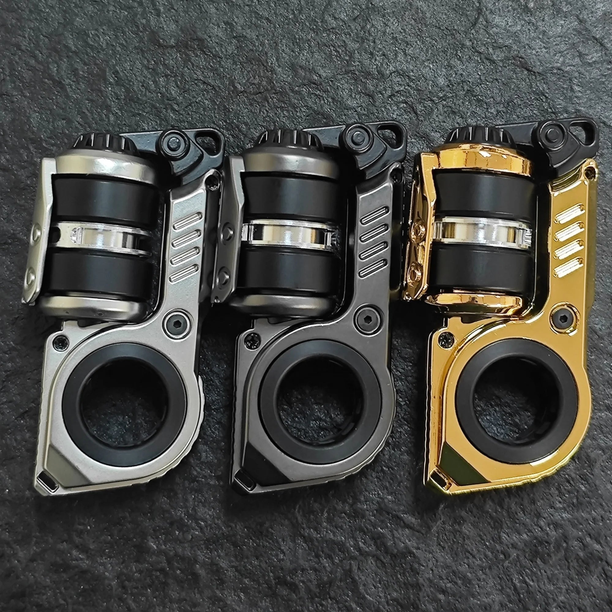 EDC Fidget Sliders Fidget Toys Tuning Fork Fidget Spinner Magnetic Push Egg Mechanical Ratchet Slider Crisp Sound