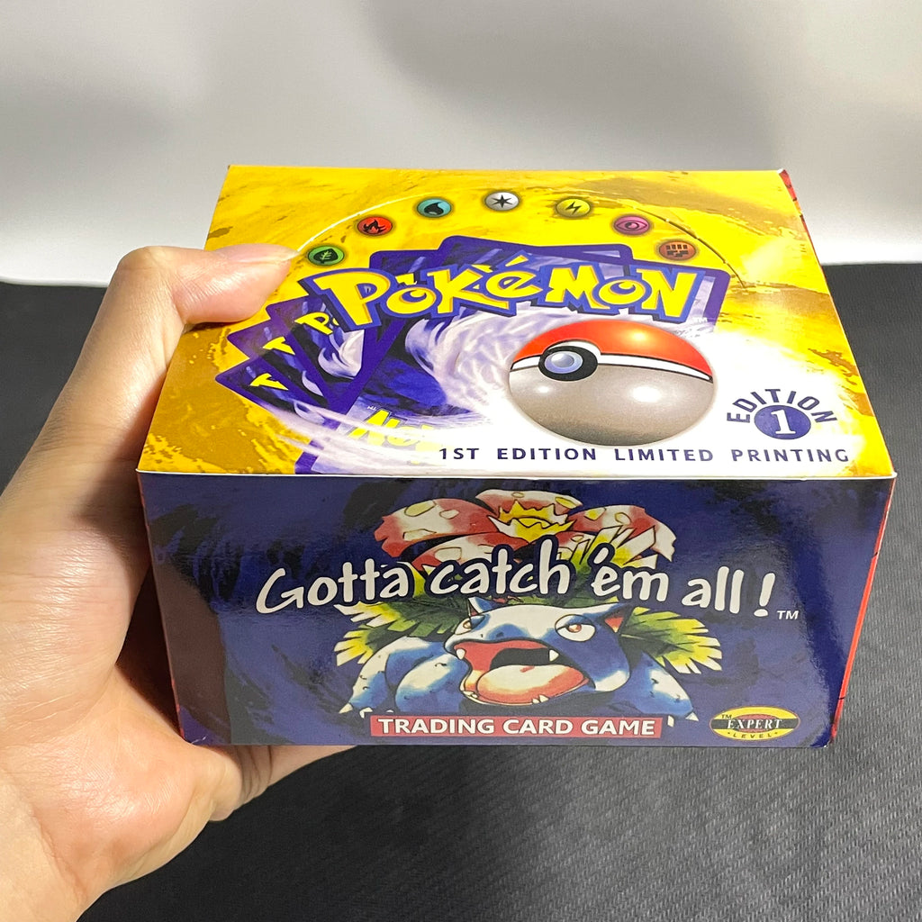PKM Card English 1ST Ed Base Set Packs - Charizard Blastoise Venusaur Light (X1) (X3) (X5) RARE Art Set TCG Tradable Game Cards