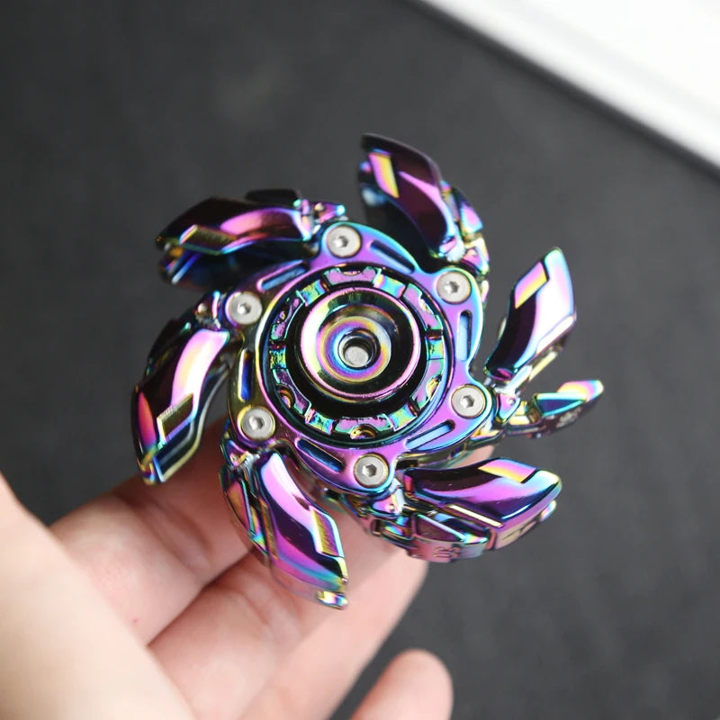 Deformation Mecha Fidget Spinner EDC Hand Spinner Fidget Toys Office Relaxation Fun Fidget Spinning Toy ADHD Tool Idea Gifts