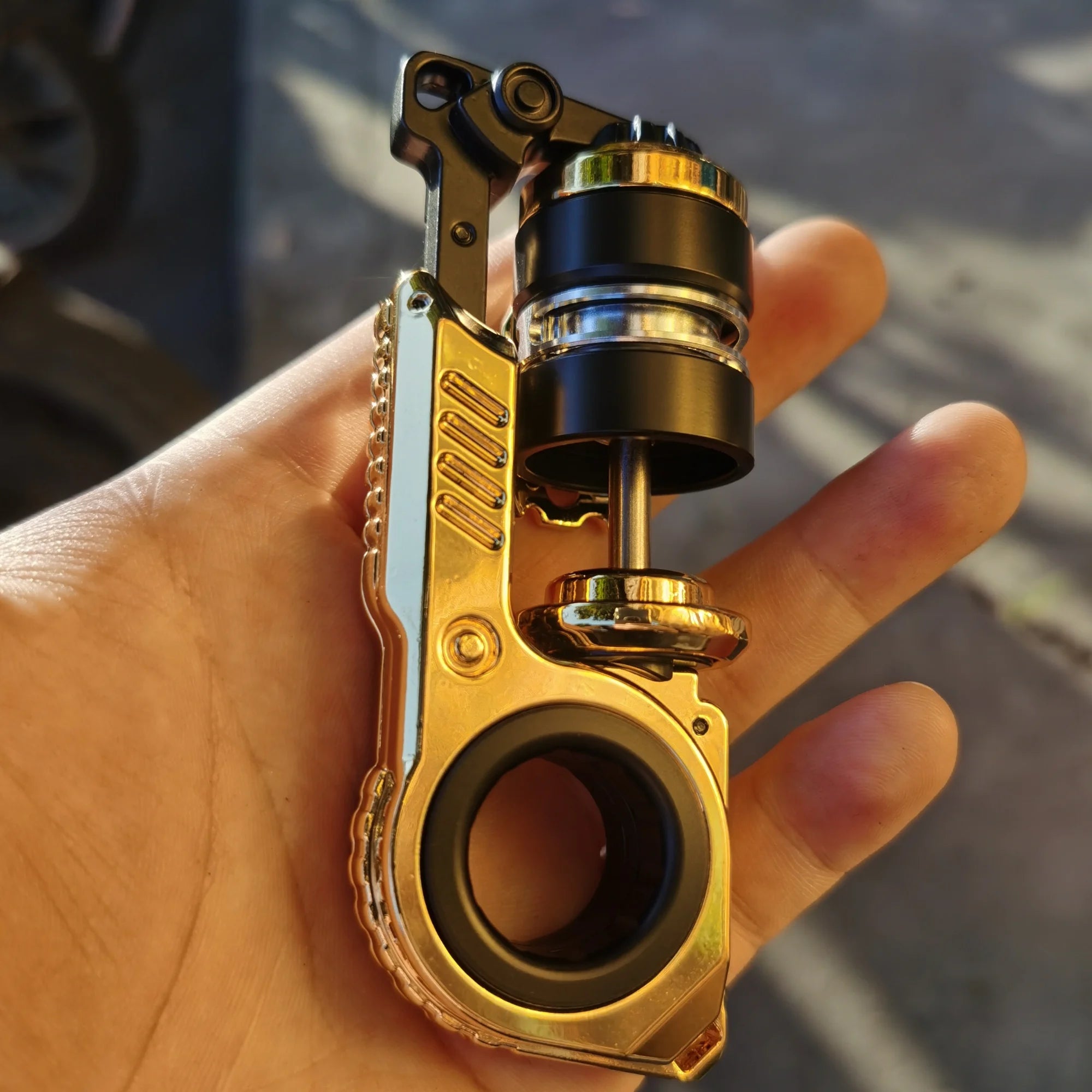 EDC Fidget Sliders Fidget Toys Tuning Fork Fidget Spinner Magnetic Push Egg Mechanical Ratchet Slider Crisp Sound